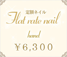 定額ネイル ハンド6300円